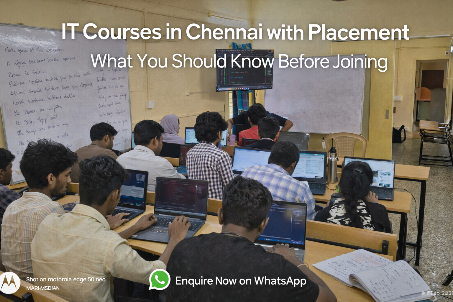 IT Courses in Chennai with Placement – What You Should Know Before Joining